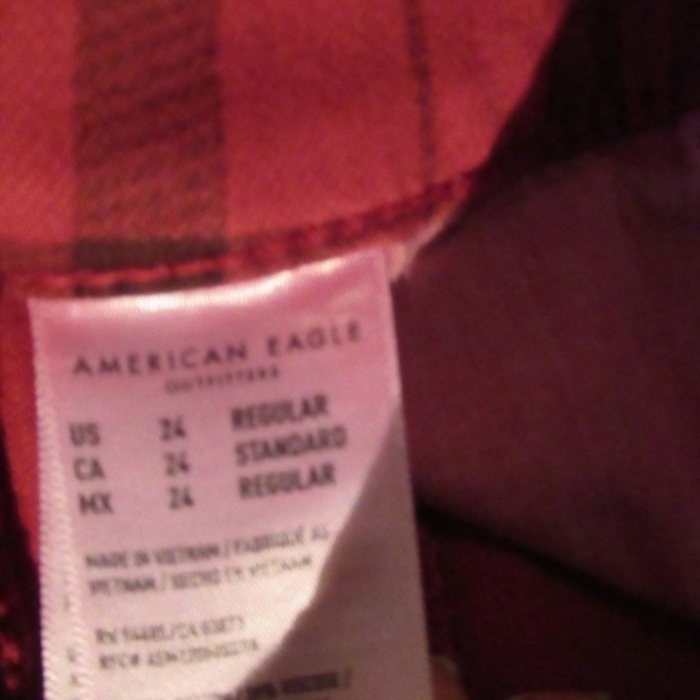 American Eagle next level stretch high rise plaid Jegging Plus size 24 - Picture 14 of 14